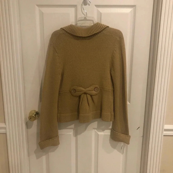 Tan cardigan -size medium - Picture 3 of 4
